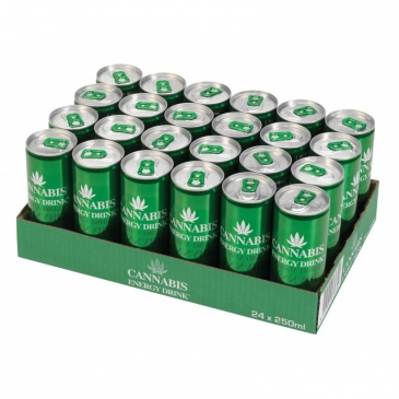 Carton Cannabis Energy Drink Green 24 Pcs